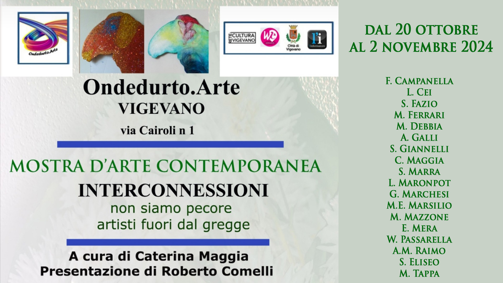 Mostra d'arte contemporanea INTERCONNESIONI