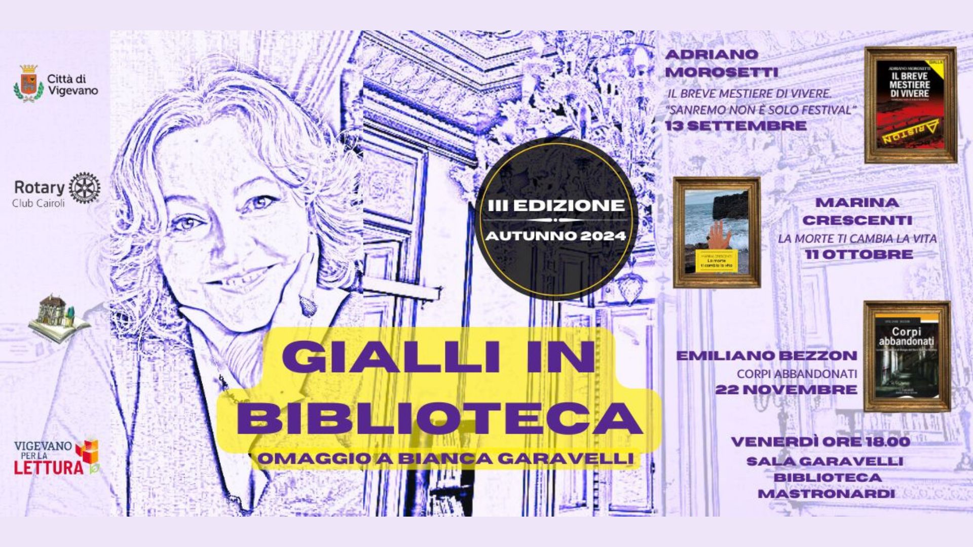 Gialli in biblioteca: omaggio a Bianca Garavelli. Edizione Autunno 2024